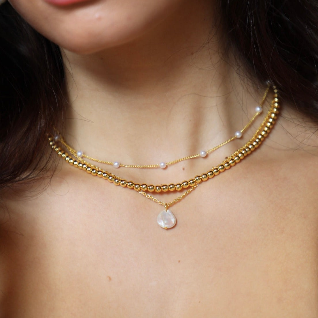Lover Girl Necklace Gold